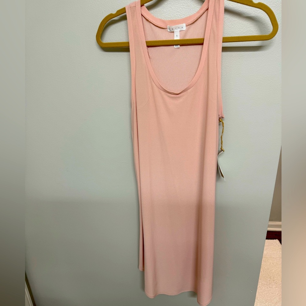 Leith Scoop Neck Tank Dress Size Small Peach Size Small